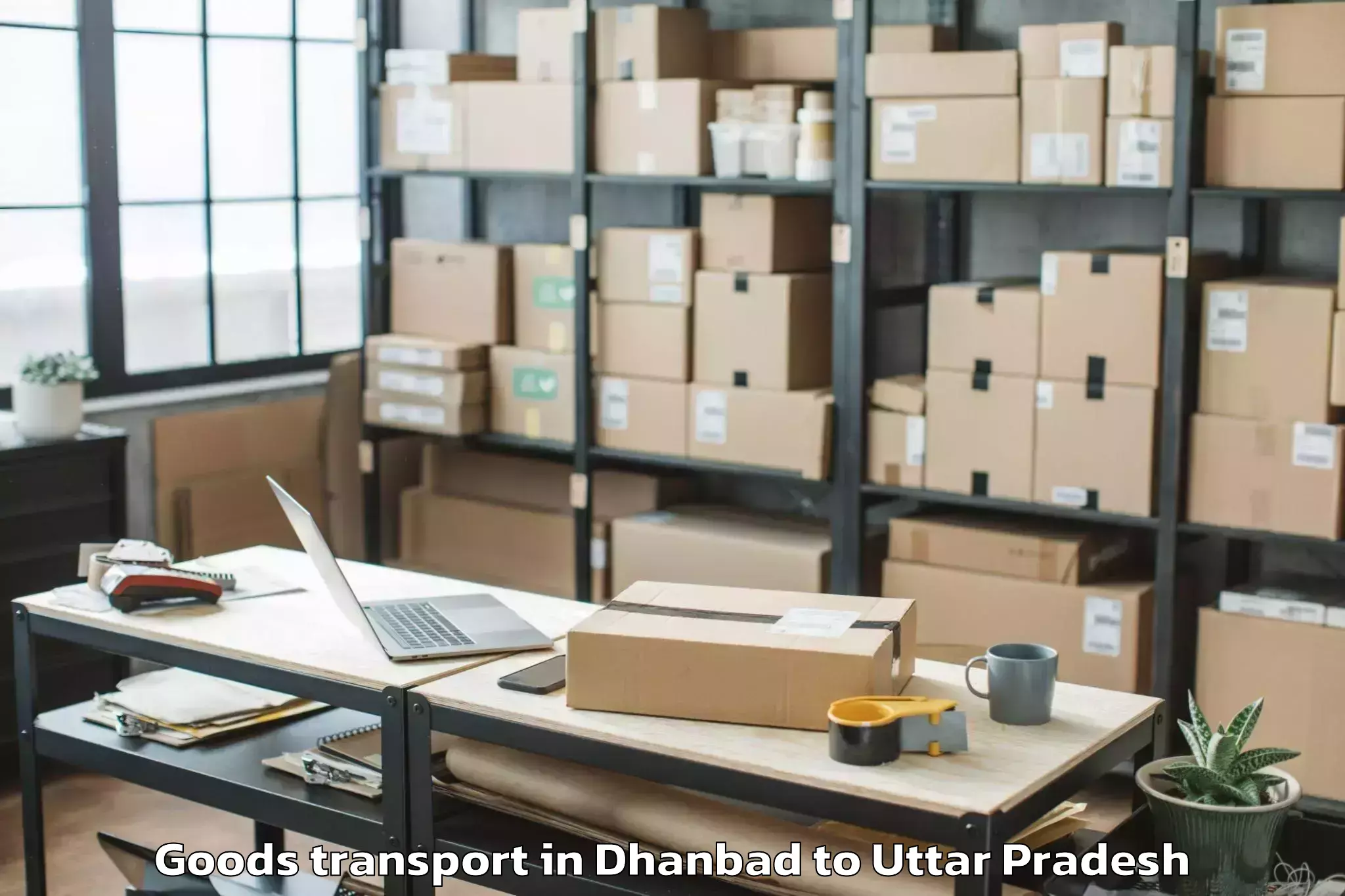 Dhanbad to Sampurnanand Sanskrit Vishvavi Goods Transport Booking